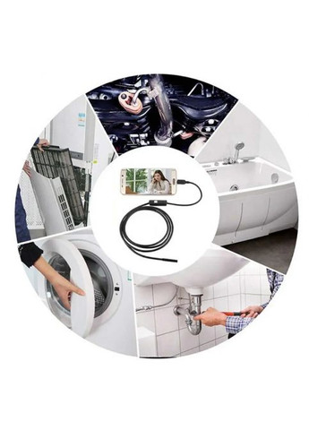 Камера эндоскоп с кабелем на 5 метров 5 мм USB/micro USB/ Type-C с подсветкой под Android MDR No Brand (371793824)
