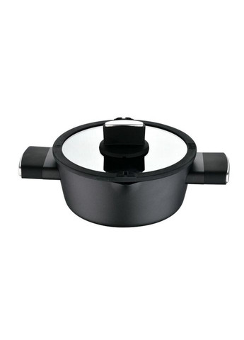 Каструля з кришкою Ion BG-35800-BK 20 см 2 л чорна Bergner (335972172)