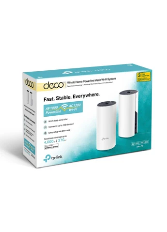 Система WiFi-Mesh Deco P9 AC1200, 2xGE LAN/WAN, 2мод, Powerline AV1000 TP-Link (387178208)