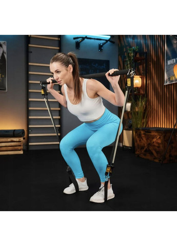 Палиця гімнастична з еспандерами TX-023TS 14-74кг TREX Sport (361952221)