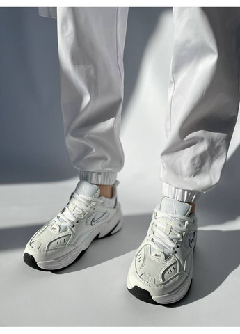 Чорні Осінні кросівки чоловічі nike m2k tekno essential white black найк м2к текно No Brand