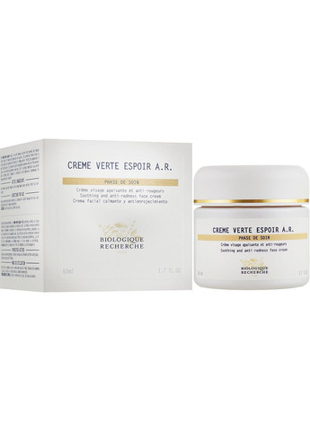 Заспокійливий крем для чутливої шкіри обличчя Creme Verte Espoir A. R. 50ml (915688-9075) Biologique Recherche (368898925)