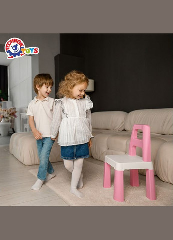 Дитячий стілець "Kids Chair" 0167TXK рожевий, до 75 кг ТехноК (300387611)