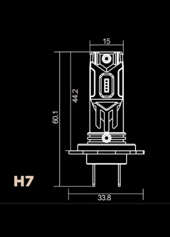 LED лампи автомобільні PA-05P H7 6000K 12W 12V DriveX (333334834)