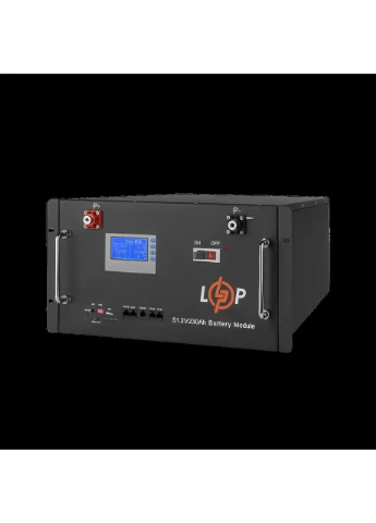Аккумулятор LP LiFePO4 48V (51,2V) - 230 Ah (11776Wh) (Smart BMS 200A) с LCD RM LogicPower (361341814)