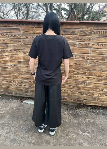 Жіноча чорна якісна футболка туреччина No Brand - (325880651)