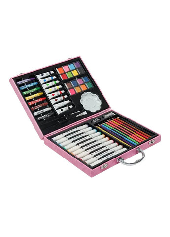 Детский творческий развивающий набор для рисования в чемоданчике кейсе 57 предметов 37х24х7 см (478344-Prob) Розовый Unbranded (304330637)