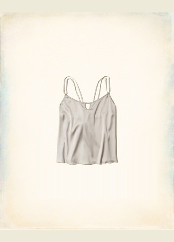 Бежевая всесезон майка для сна gilly hicks 10130 hc6745w Hollister