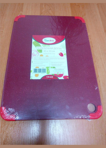 Дошка обробна для кухні пластикова 45х33 см (CB-628 red) Con Brio (328601648)