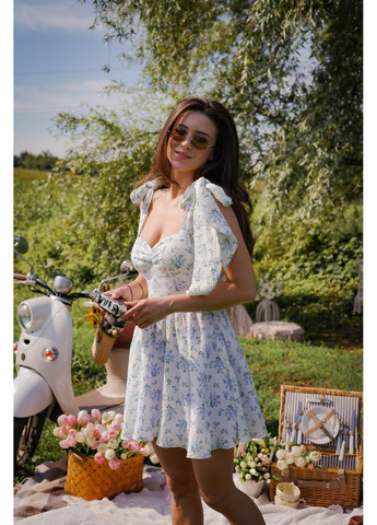 Блакитна кежуал сукня Larionoff з квітковим принтом