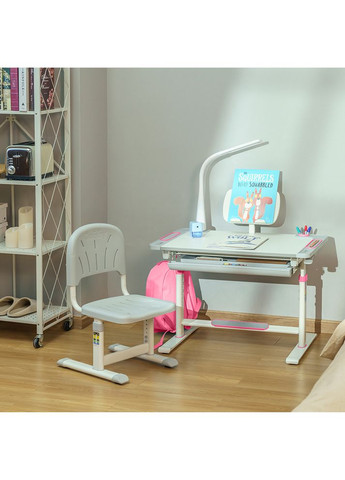 Комплект FunDesk парта + стілець трансформери Cubby Lupin Pink (353686421)