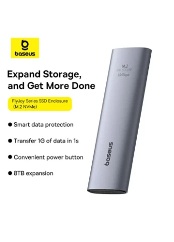Кишеня (зовнішній корпус) для SSD FlyJoy Series SSD Enclosure M.2 NVMe |8TB Max (B00760600811-01) Baseus (369158185)