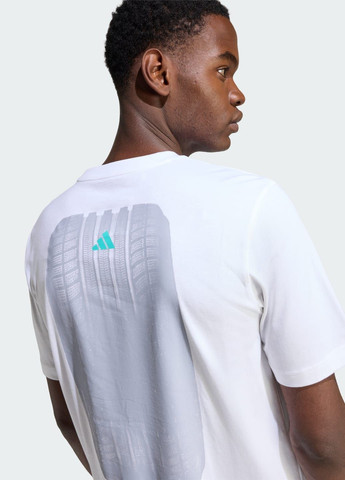 Біла футболка motorsport burnout graphic adidas