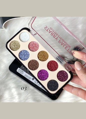 Палетка глиттеров Girl Starry Palette Glitter Eyeshadow №3 Dodo (302316441)