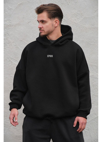 Мужское Оверсайз Худи Толстовка На Флисе С Капюшоном И Принтом Uchiha Black Without (360641910)