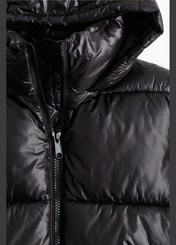 Черная зимняя зимняя куртка H&M PUFFER