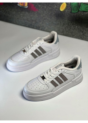 КРОСІВКИ ЖІНОЧІ ADIDAS DASS-LER WHITE / GREY АДІДАС No Brand сірі демісезони (367171309)