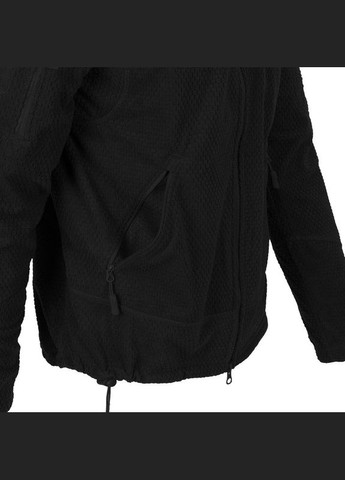 Куртка тактическая Флисовая на замке Черная ALPHA TACTICAL JACKET - GRID FLEECE XL BLACK (BL-ALT-FG-01-B06-XL) Helikon-Tex (292132278)