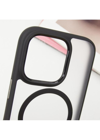 TPU+PC чохол Skin Friendly Frosted with MagSafe для Apple iPhone 16 Pro (6.3") Black Blueo (366832562)