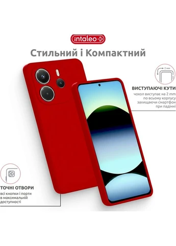 Чохол SoftShell для Xiaomi Redmi Note 14S 4G Red (1283126624964) Intaleo (393899474)