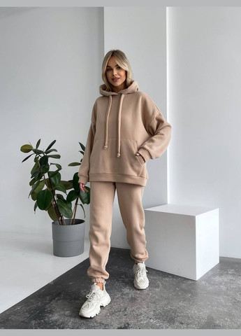 Теплый женский костюм с капюшоном Fashion (303398288)