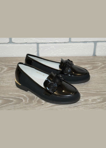 Туфлі для дівчинки чорні Леопард (282957088)