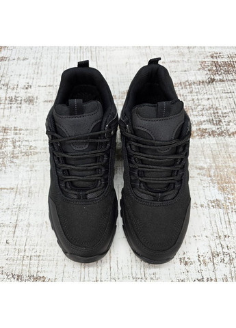 Черные демисезонные кроссовки мужские текстильные демисезонные с утеплителем KMB