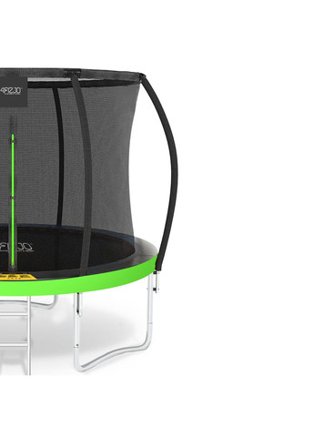 Батут с внутренней сеткой PRO 8FT 252 см Black/Green (P-5907739314161) 4FIZJO (322378120)
