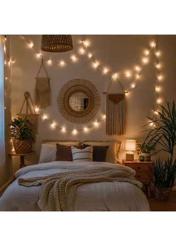 Гірлянда Нитка 120 LED 10 м прозора, жовтий GarlandoPro W120LED10MWY No Brand (363978464)