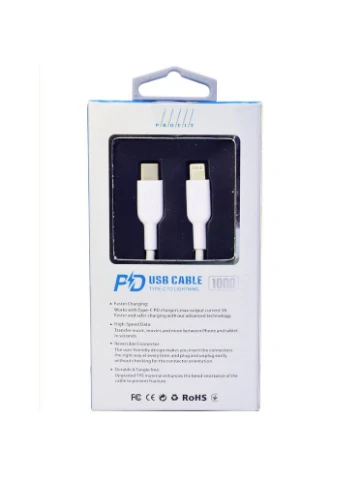 Кабель QY-81 Type-C to Lightning PD3A 1m White (01000012008011004736) PROfit (323239297)