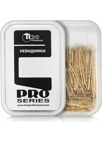Заколки-невидимки волнистые, 60 мм, золотистые 200g (497515-27058877) Tico Professional (368614893)