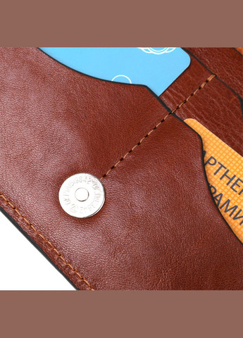 Вертикальное портмоне мужское кожаное 11213 Коричневый Grande Pelle (306882038)