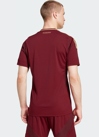 Бордовый демисезонный спортивный лонгслив adidas с логотипом