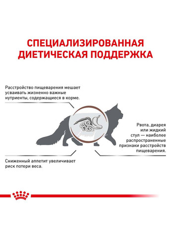 Дієта Gastrointestinal для кішок при розладах травлення 4 кг Royal Canin (286472615)