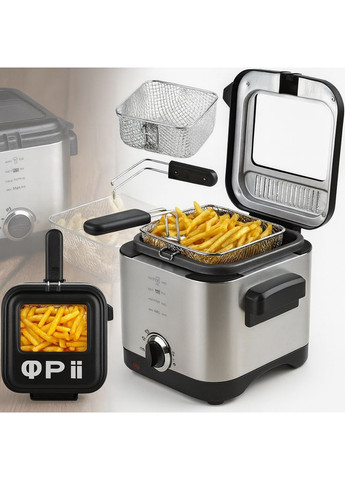 Фритюрниця Crownberg 1,5 л 1200 Вт No Brand (372377053)