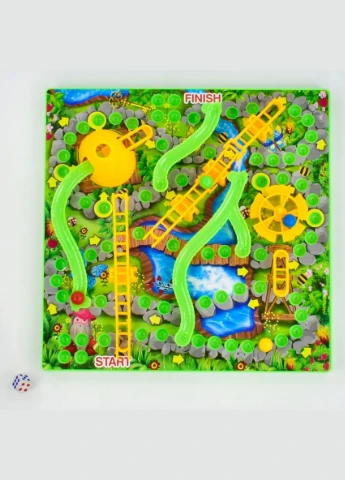 Настольная игра "Змейки и стремянки" 7335 "" в коробке (6945717436565) Fun Game (292708071)