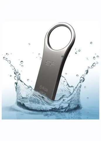 USB флеш накопитель 64GB Jewel J80 Titanium USB 3.0 (SP064GBUF3J80V1T) Silicon Power (338618476)