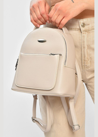 Рюкзак жіночий з екошкіри світло-сірого кольору Let's Shop (336708515)