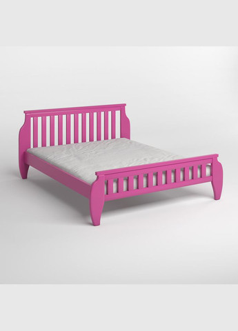 Двоспальне дерев'яне ліжко Прага (S2060R30B) 140х200 см (MBG-7108) Mebigrand (368281630)