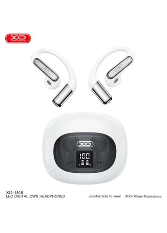 Гарнитура G49 LED Power Bluetooth V6.0 white (-G49-WH) XO (401416370)