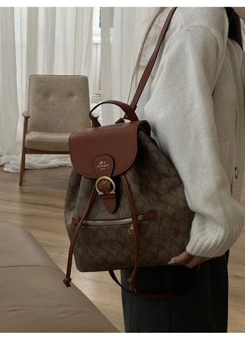 Жіночий коричневий рюкзак Kleo Backpack Клео No Brand (369935321)