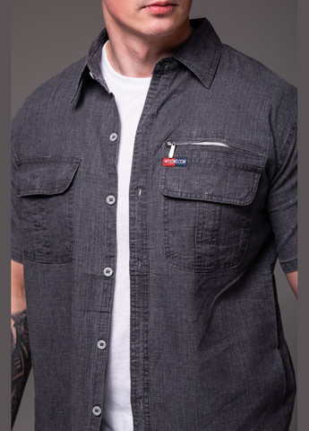 Темно-сірий літній літній чоловічий літній костюм з сорочкою з сорочкою, брючний Vakko