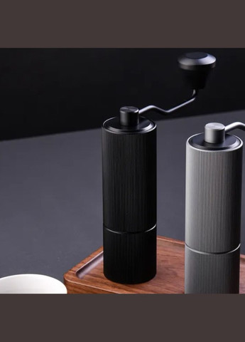 Кофемолка ручной механизм с жерновами из нержавеющей стали 5 ступеней регулировки помола, алюминиевая No Brand (337342105)