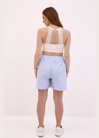 Літній костюм для вагітних та годуючих з сорочкою і шортами блакитний у смужку Dianora (335974575)