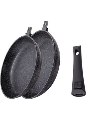 Набір сковорідок Smart Handle 25-305-084 2 шт чорна Krauff (364107023)