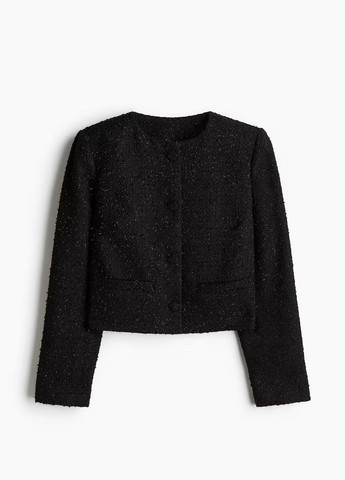 Черная демисезонная куртка H&M
