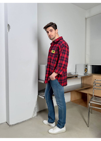 Красная рубашка однотонная Vione