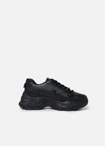 Черные демисезонные женские кроссовки цвет черный цб-00244992 No Brand