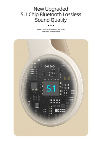 Беспроводные наушники TH30 Beige White Lenovo (300523849)