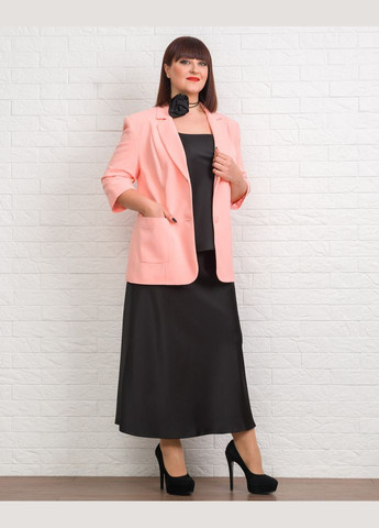 Персиковый женский пиджак 20150-6 Alenka Plus -